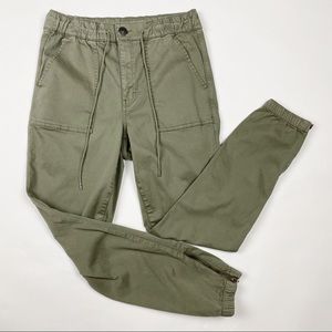 AMERICAN EAGLE Super Stretch Army Green Joggers Pants - Size 12